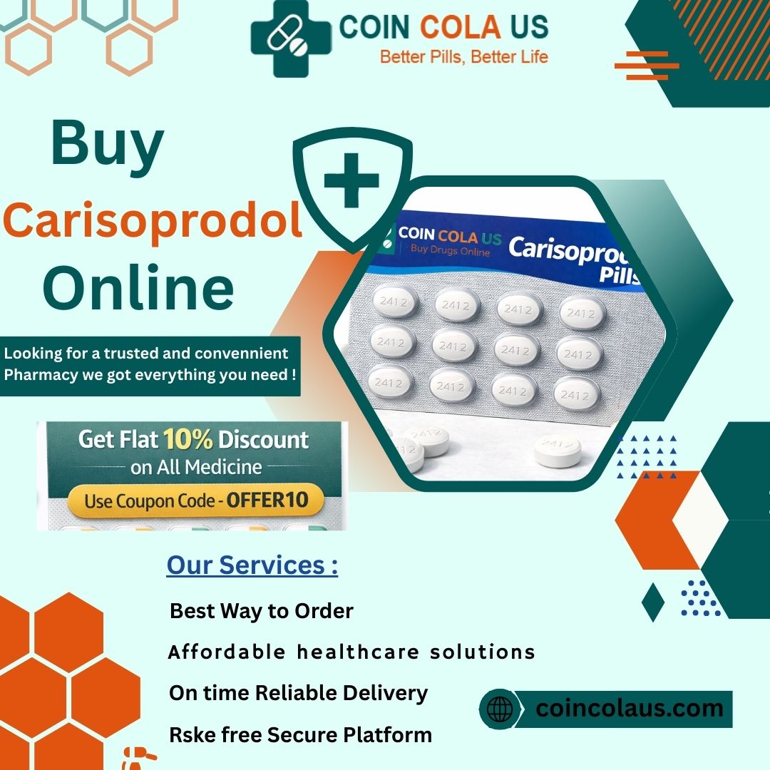 Buy Carisoprodol Online Fast Relief Hassle Free Checkout